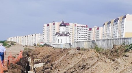 КВС строит новый водопровод по ул.Кузнецова