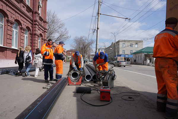 КВС приступили к работам по реконструкции водопроводных сетей на ул. Чернышевского